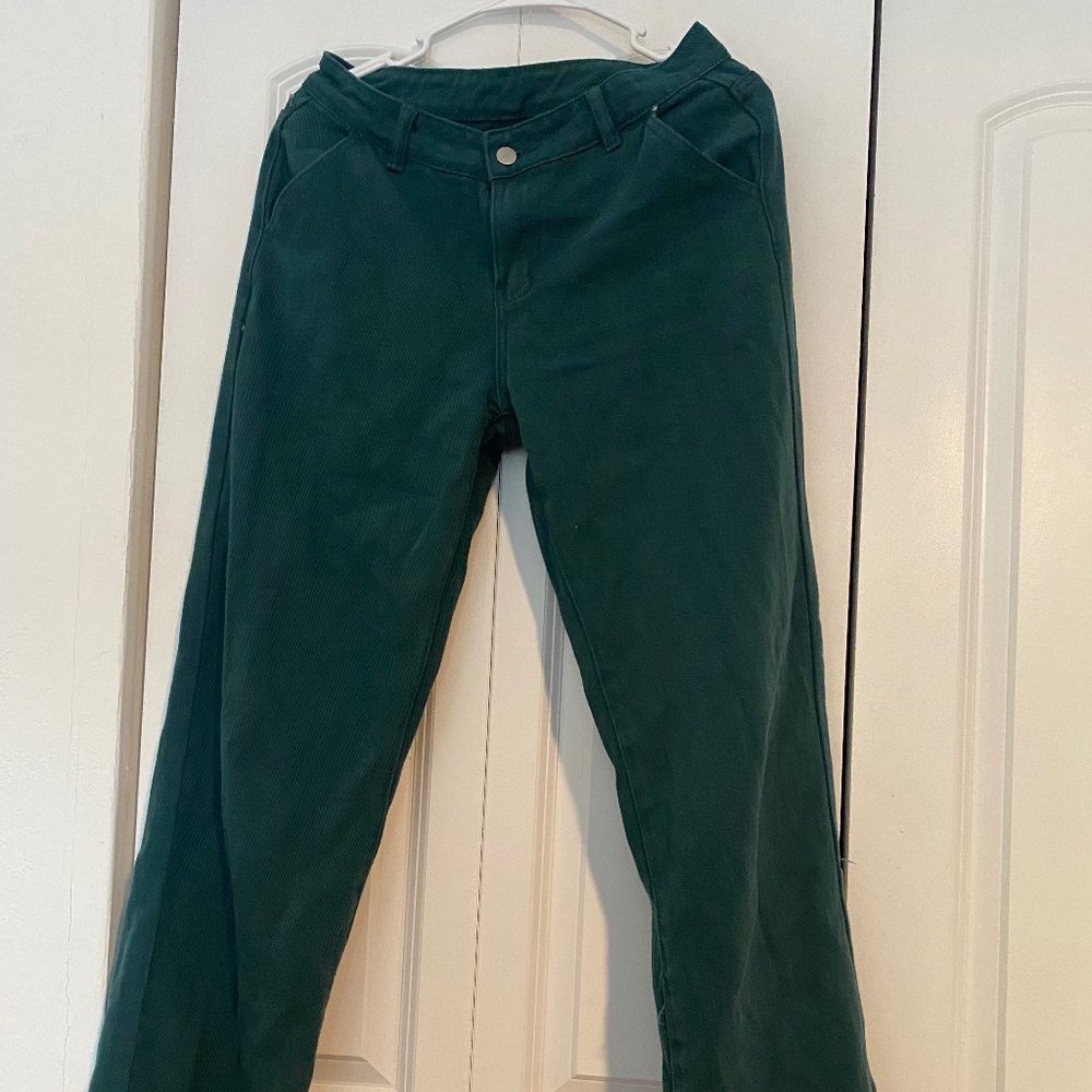Shein slightly used dark green women’s jeans